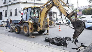 Vandentiekio avarija Subačiaus gatvėje