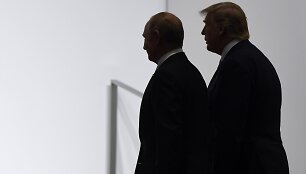 Vladimiras Putinas ir Donaldas Trumpas / AP