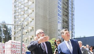 Algirdas Butkevičius apžiūrėjo Vilniaus Gedimino technikos universiteto studentų bendrabučius