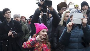 Pamaskvėje vyko protestas dėl pavojingos taršos iš regioninio sąvartyno