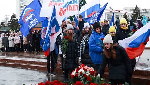 Žuvusių Rusijos karių pagerbimo ceremonija Samaroje