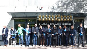 Po rekonstrukcijos Plungėje atvertas irklavimo centras