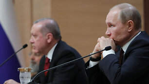 Recepas Tayyipas Erdoganas ir Vladimiras Putinas