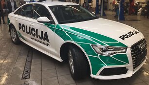 Naujo policijos automobilio dizaino variantas