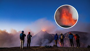 Išsiveržė Etnos ir Strombolio ugnikalniai