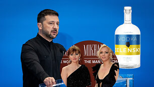 Tvirtinama, esą Gorbačiovo anūkės pardavinėja &bdquo;Zelenskio&ldquo; degtinę