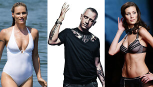 Eroso Ramazzotti gyvenimo moterys Michelle Hunziker (kairėje) ir Marica Pellegrinelli