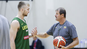Domantas Sabonis ir Gintaras Krapikas
