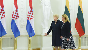 Lietuvos ir Kroatijos prezidenčių Dalios Grybauskaitės ir Kolindos Grabar-Kitarovič susitikimas
