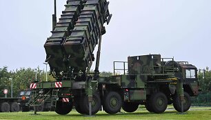  Prie&scaron;lėktuvinės gynybos sistema &bdquo;Patriot&ldquo;  / INA FASSBENDER / AFP