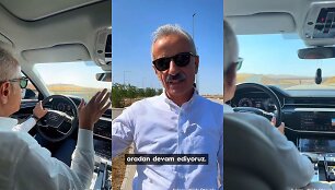 Turkijos transporto ministras Abdulkadiras Uraloglu