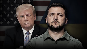 D. Trumpas ir V. Zelenskis