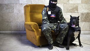 Prorusi&scaron;kas separatistas Donecko vyriausybės pastate