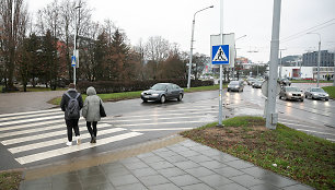 Pėsčiųjų perėjos Vilniaus Edukologijos žiedinėje sankryžoje