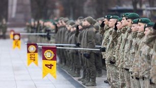 Lietuvos karo akademijos pirmakursių priesaikos ceremonija / Robertas Riabovas/BNS nuotr.