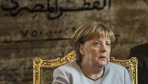 Vokietijos kanclerė Angela Merkel vie&scaron;i Egipte