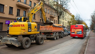 Kelio tvarkymo darbai Kęstučio gatvėje