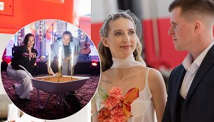 Vestuvių repeticija Vilniaus geležinkelio stotyje