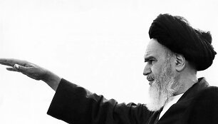 Irano Islamo Respublikos įkūrėjas ir revoliucijos lyderis ajatola&nbsp;Ruhollah Khomeini