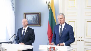 Prezidentas Gitanas Nausėda ir Ministras Pirmininkas Saulius Skvernelis
