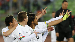 Bolivijos futbolininkų triumfas