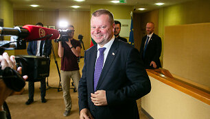 S.Skvernelis atvyko susitikti su LVŽS frakcija