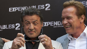 Sylvesteris Stallone ir Arnoldas Schwarzeneggeris