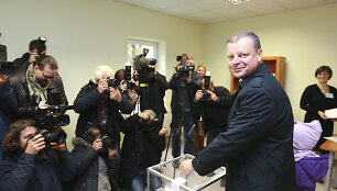Saulius Skvernelis balsavo Seimo rinkimuose