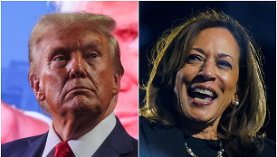 Donaldas Trumpas ir Kamala Harris