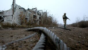 Ukrainos karys prie kontaktinės linijos Donbase