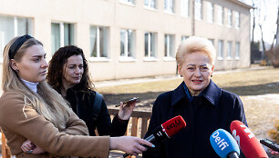 Dalia Grybauskaitė balsavo antrajame savivaldos rinkimų ture