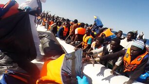 Migrantai Viduržemio jūroje
