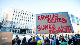 Protestas prieš Kauno miesto mero Visvaldo Matijošaičio šeimos verslo interesus Rusijoje