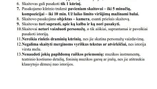 Reikalavimai meninio skaitymo konkurso įra&scaron;ams