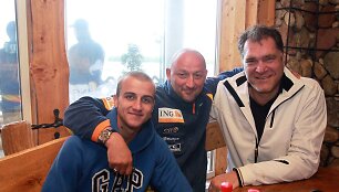 Arvydas Sabonis ir A.Močanovas su &scaron;turmanu