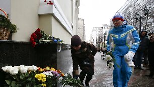 Rusijos gyventojai pagerbia katastrofos aukas
