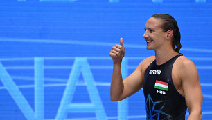 Olimpinė plaukimo čempionė ir pasaulio rekordininkė paskelbė apie nėštumą