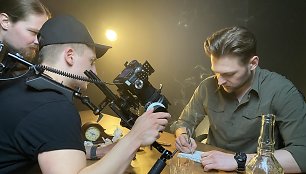 Jurijaus Veklenko klipo „Apie Ją“ filmavimas