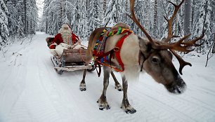 Kalėdų Senelis laukia švenčių Laplandijoje