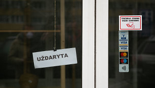 Uždaryta parduotuvė