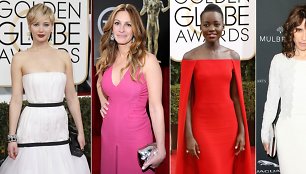 Jennifer Lawrence, Julia Roberts, Lupita Nyong'o, Sally Hawkins ir June Squibb