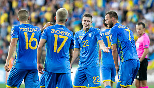 Lietuvos futbolo rinktinės jėgų pasitikrinimas su grupės lyderiais: Lietuva &ndash; Ukraina