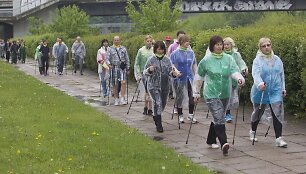&Scaron;iaurieti&scaron;kojo ėjimo žygio dalyviai