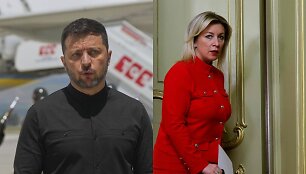 Volodymyras Zelenskis ir Marija Zacharova