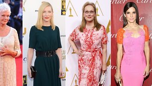 Amy Adams, Judi Dench, Cate Blanchett, Meryl Streep ir Sandra Bullock