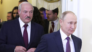 Aliaksandras Luka&scaron;enka ir Vladimiras Putinas