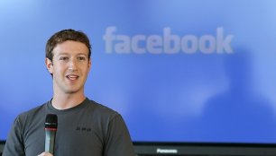 Socialinio tinklo „Facebook“ įkūrėjas Markas Zuckerbergas.