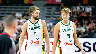 Domantas Sabonis ir Mindaugas Kuzminskas