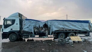 Izraelio karinis jūrų laivynas smogė maisto konvojui Gazos Ruože