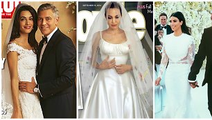 George'as Clooney ir Amal Alamuddin, Angelina Jolie, Kim Kardashian ir Kanye Westas